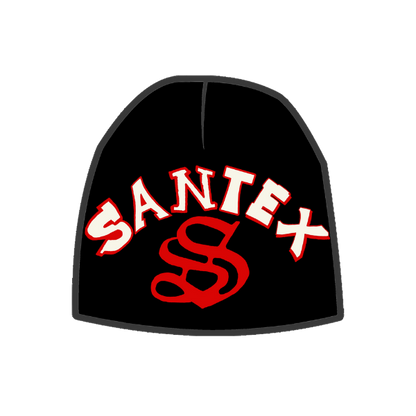 “SANTEX REVERSIBLE BEANIE V1” BLACK/RED